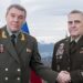 Chairman of the Joint Chiefs of Staff Gen. Mark A. Milley meets with Chief of the Russian General Staff Gen. Valery Gerasimov in Bern, Switzerland, Dec. 18, 2019. (DOD photo by U.S. Army Sgt. 1st Class Chuck Burden)