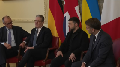 Keir Starmer, Volodymyr Zelensky, Friedrich Merz, Emmanuel Macron