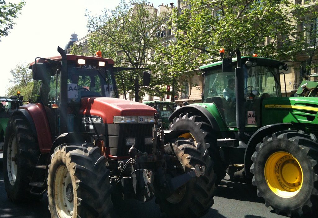 Des agriculteurs manifestent contre l'accord du Mercosur