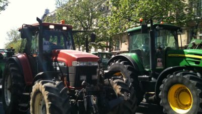 Des agriculteurs manifestent contre l'accord du Mercosur