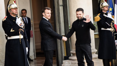 Macron Zelensky